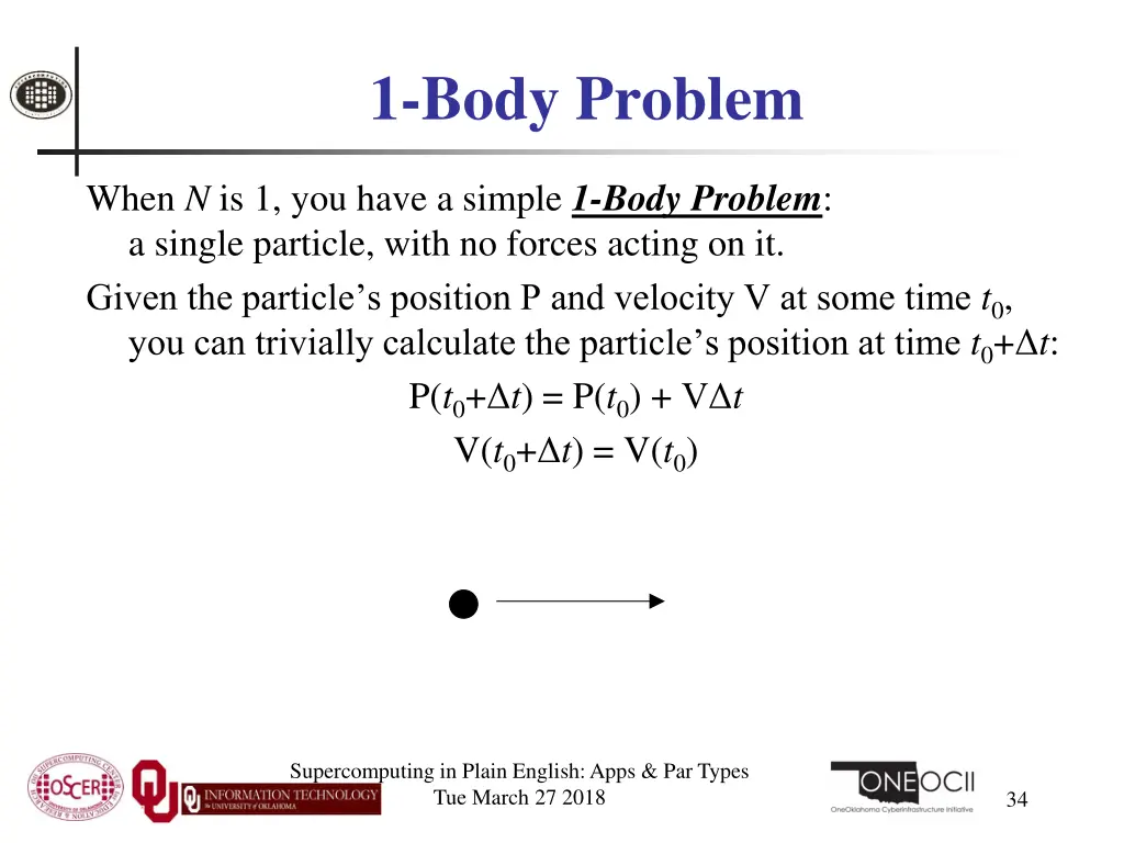 1 body problem