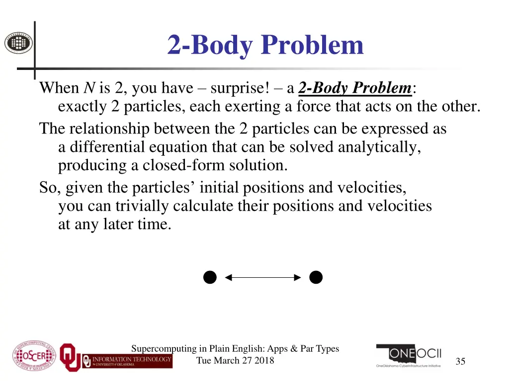 2 body problem