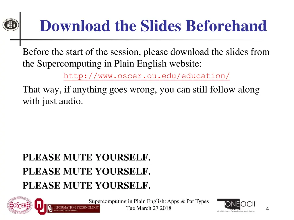 download the slides beforehand