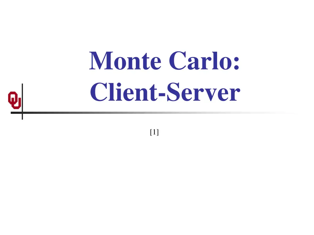 monte carlo client server