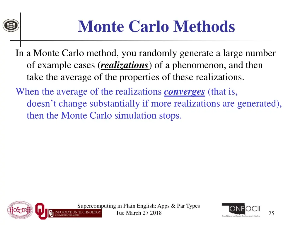 monte carlo methods 1