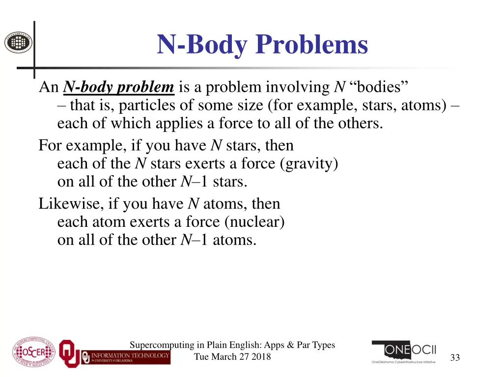 n body problems