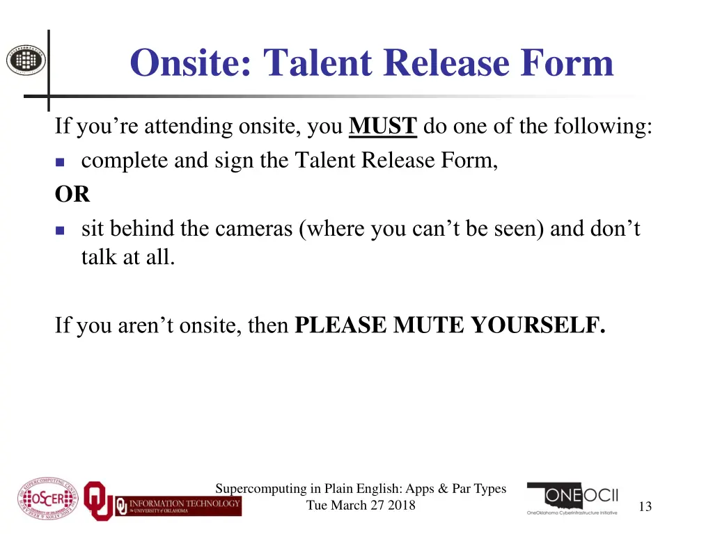 onsite talent release form