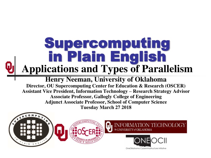 supercomputing supercomputing in plain english