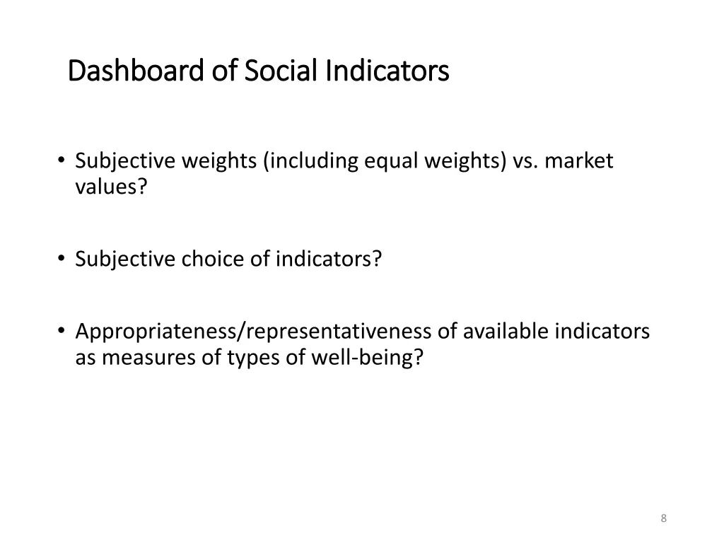 dashboard of social indicators dashboard