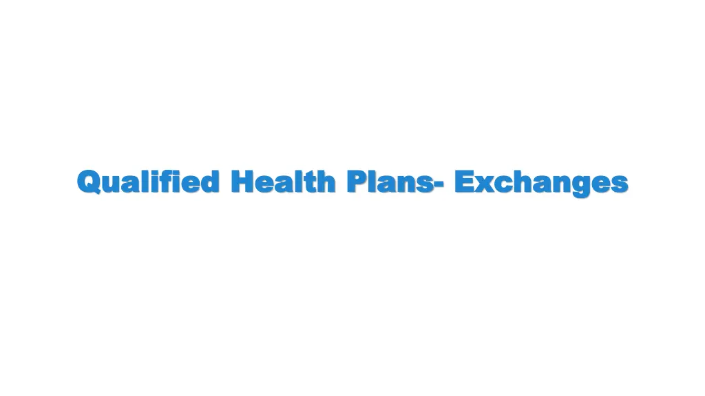 qualified health plans qualified health plans