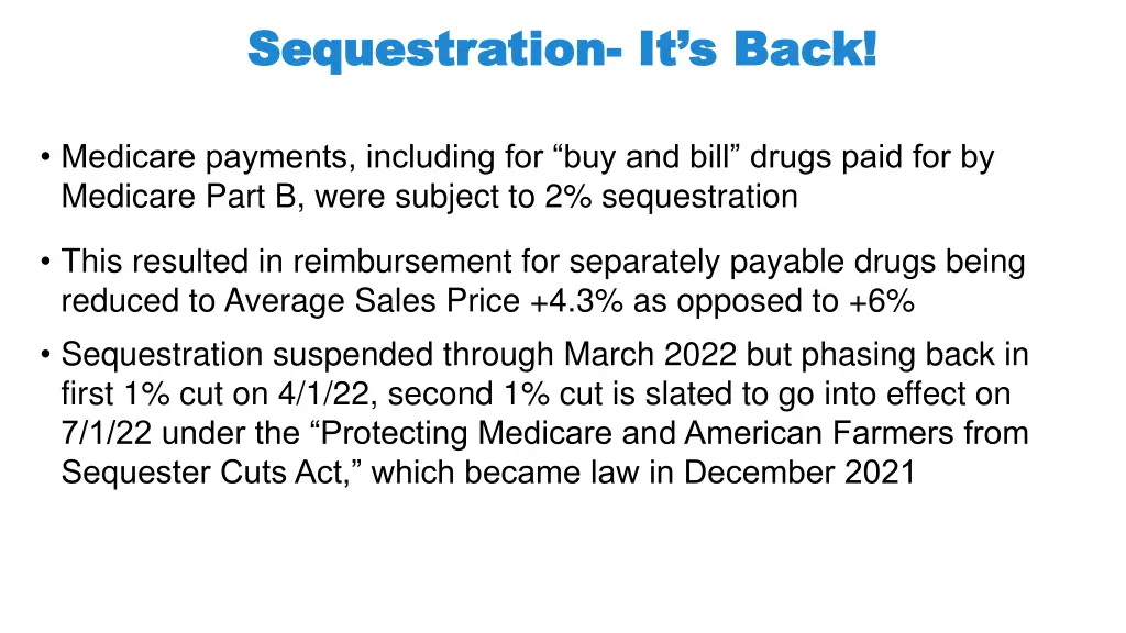 sequestration sequestration it s back