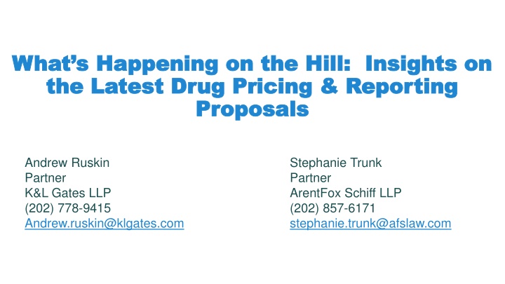 what s happening on the hill insights on what