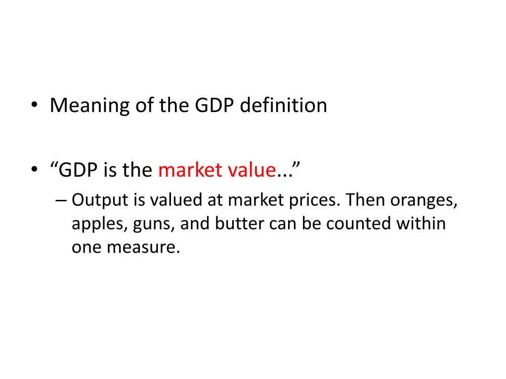 meaning of the gdp definition