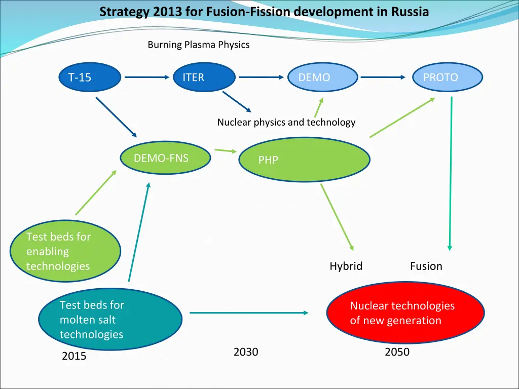 strategy 2013 for fusion fission development