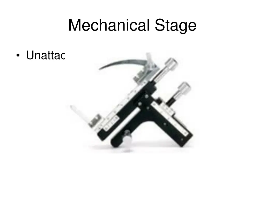 mechanical stage 1