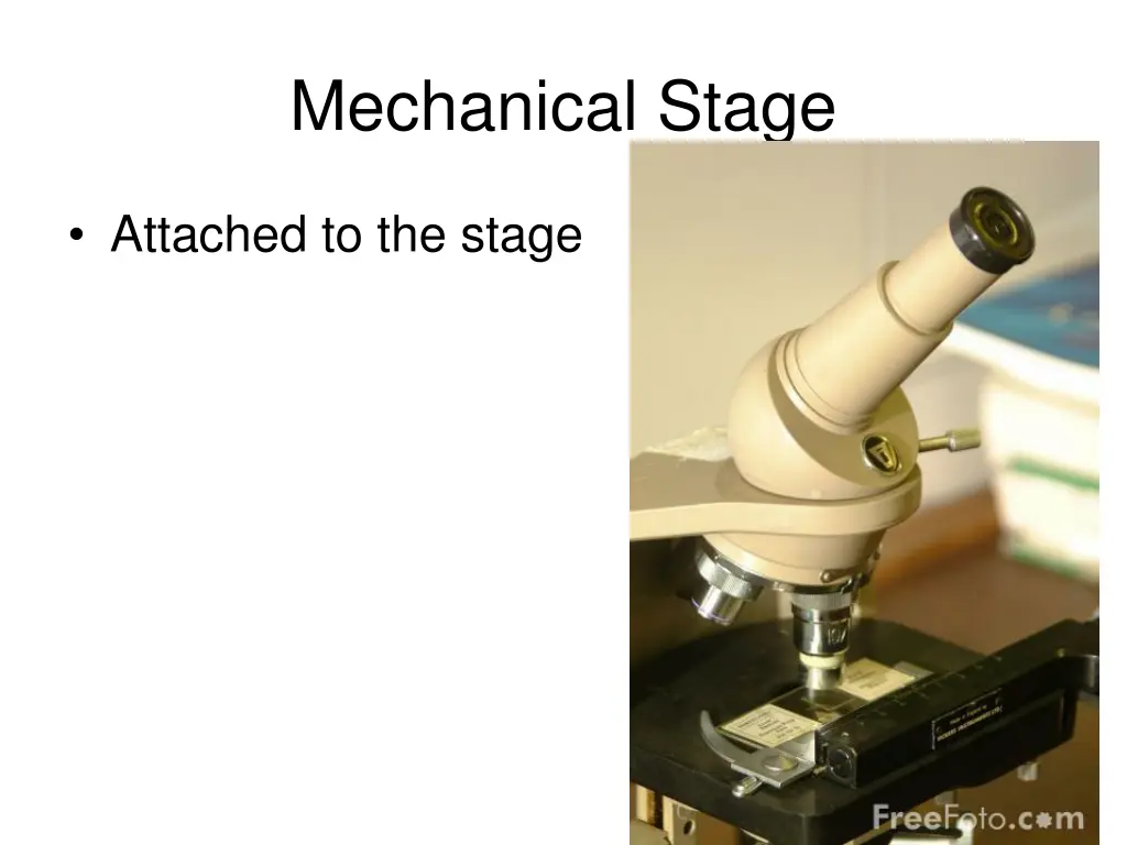 mechanical stage