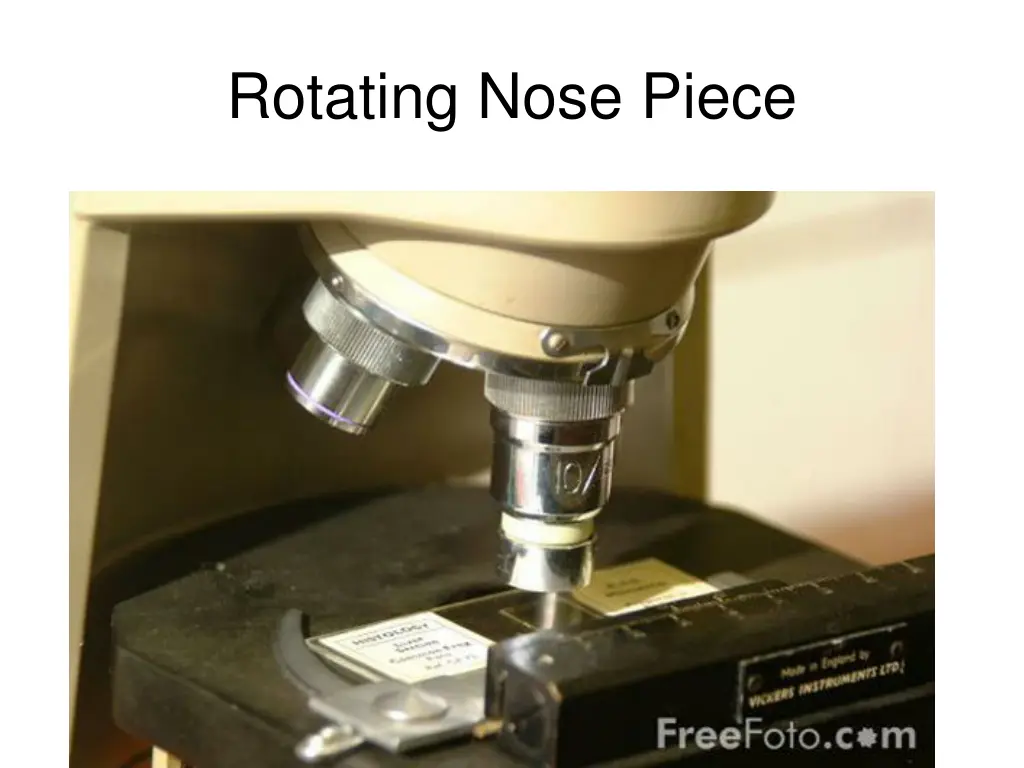 rotating nose piece