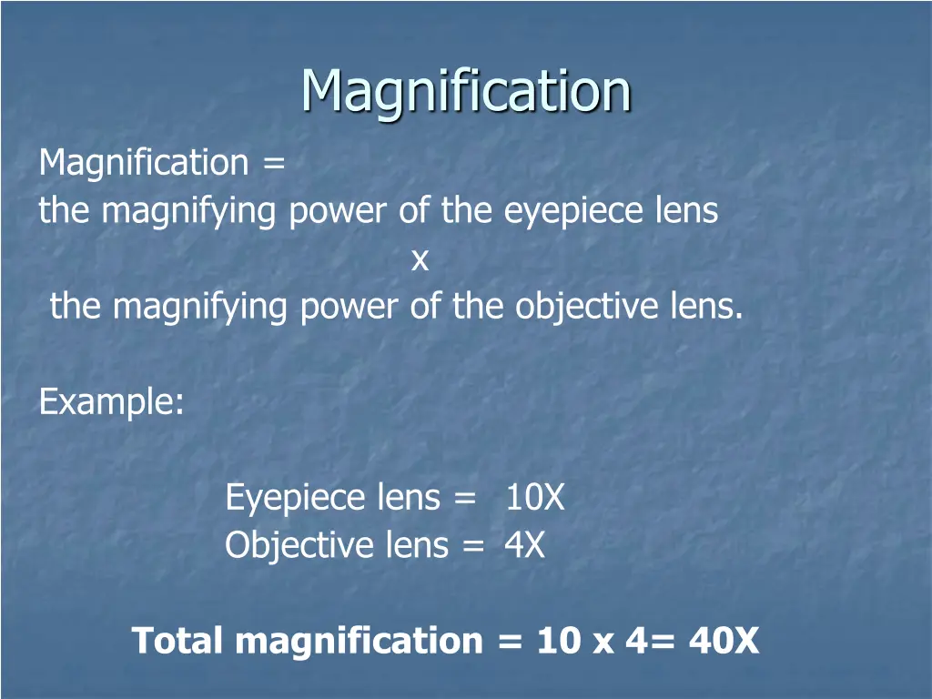 magnification