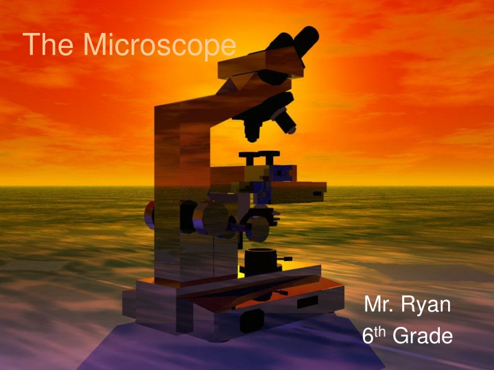 the microscope