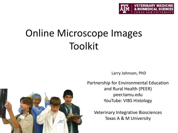 online microscope images toolkit