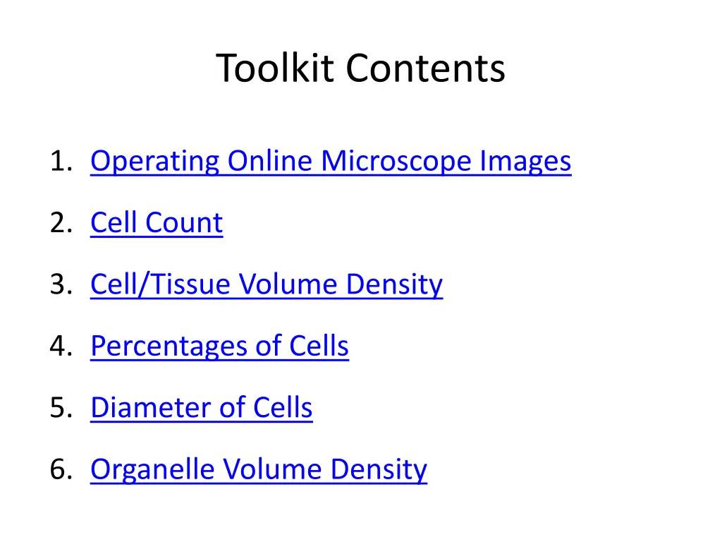 toolkit contents