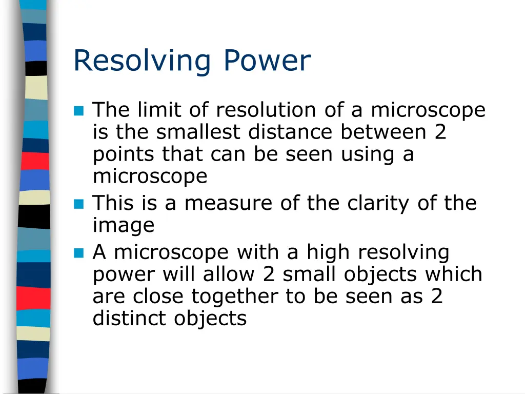 resolving power