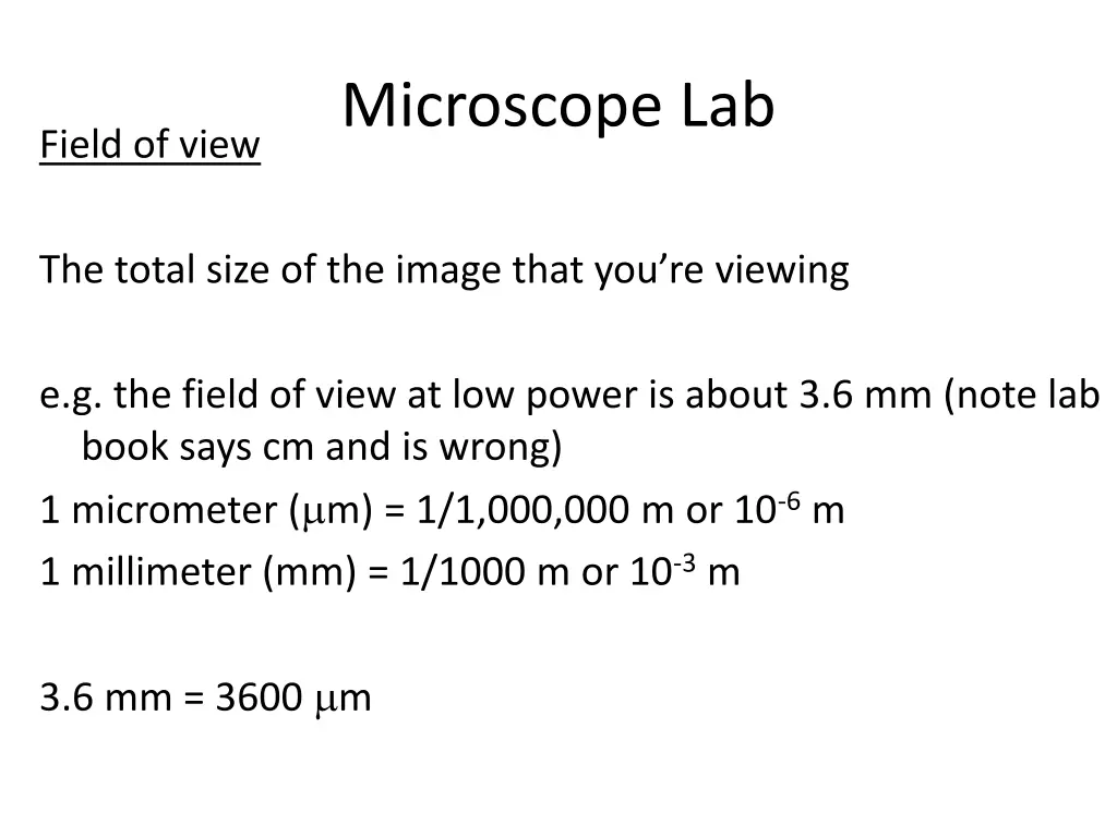 microscope lab 1