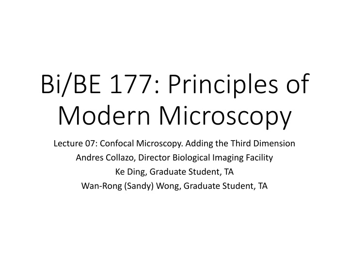 bi be 177 principles of modern microscopy