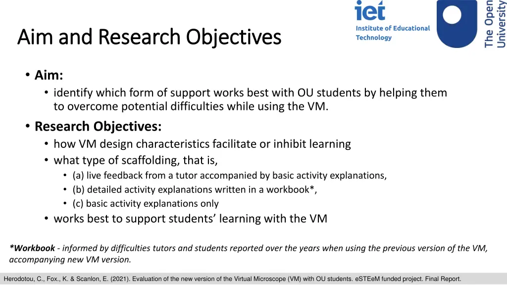 aim and research objectives aim and research