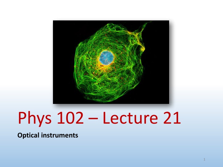 phys 102 lecture 21 optical instruments