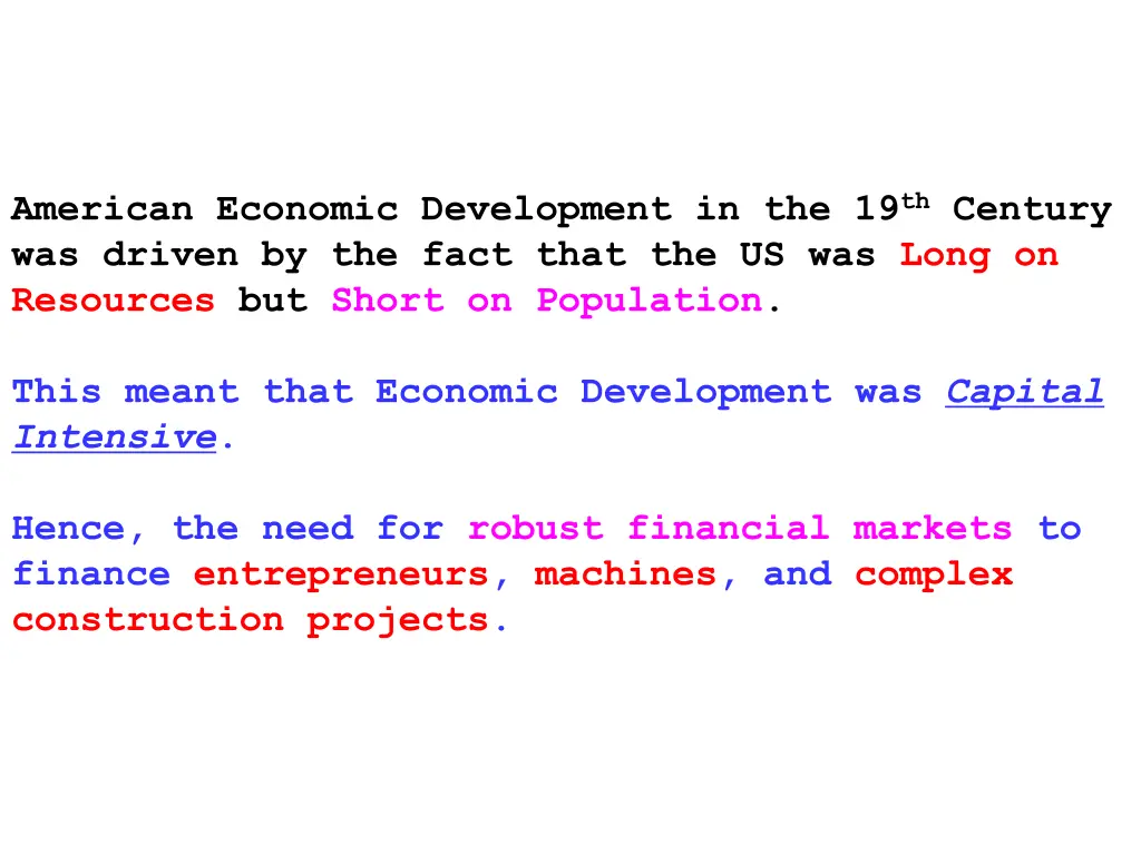 american economic development