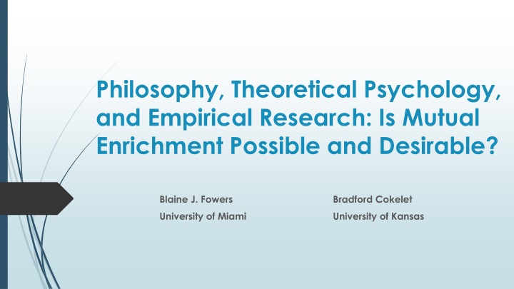 philosophy theoretical psychology and empirical