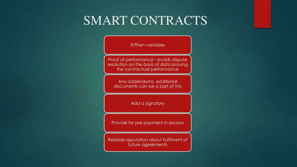 smart contracts