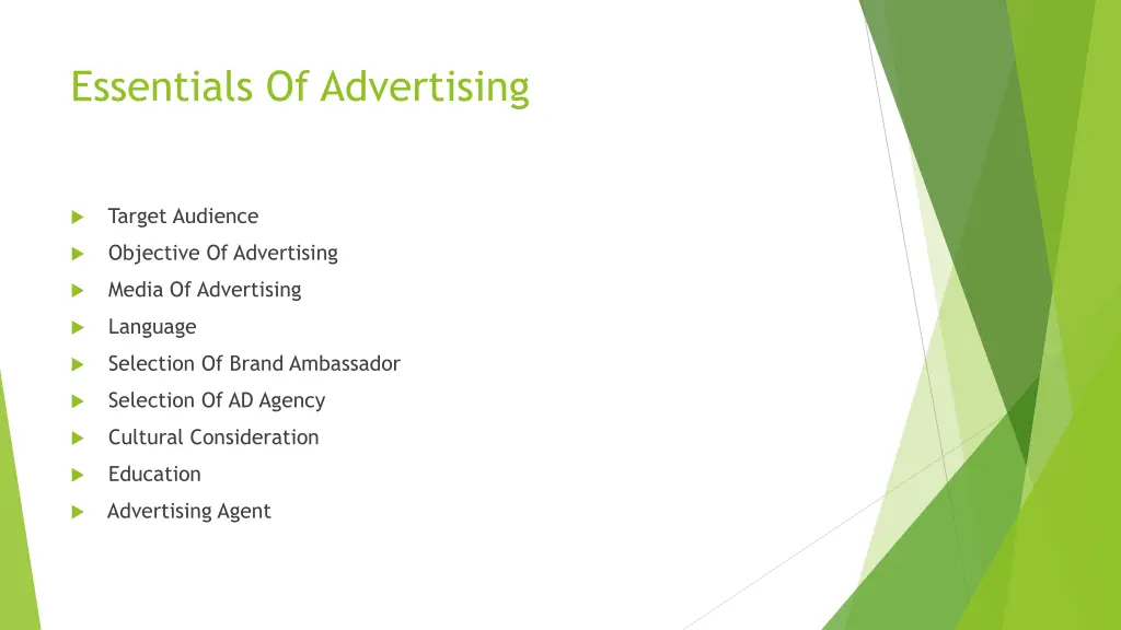 essentials of advertising