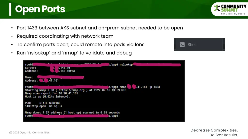 open ports