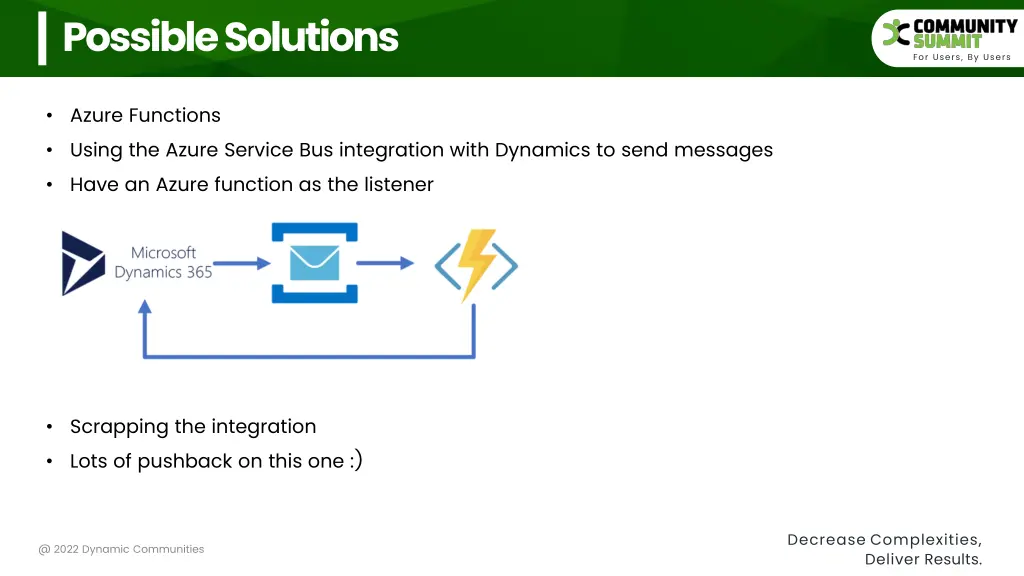 possible solutions