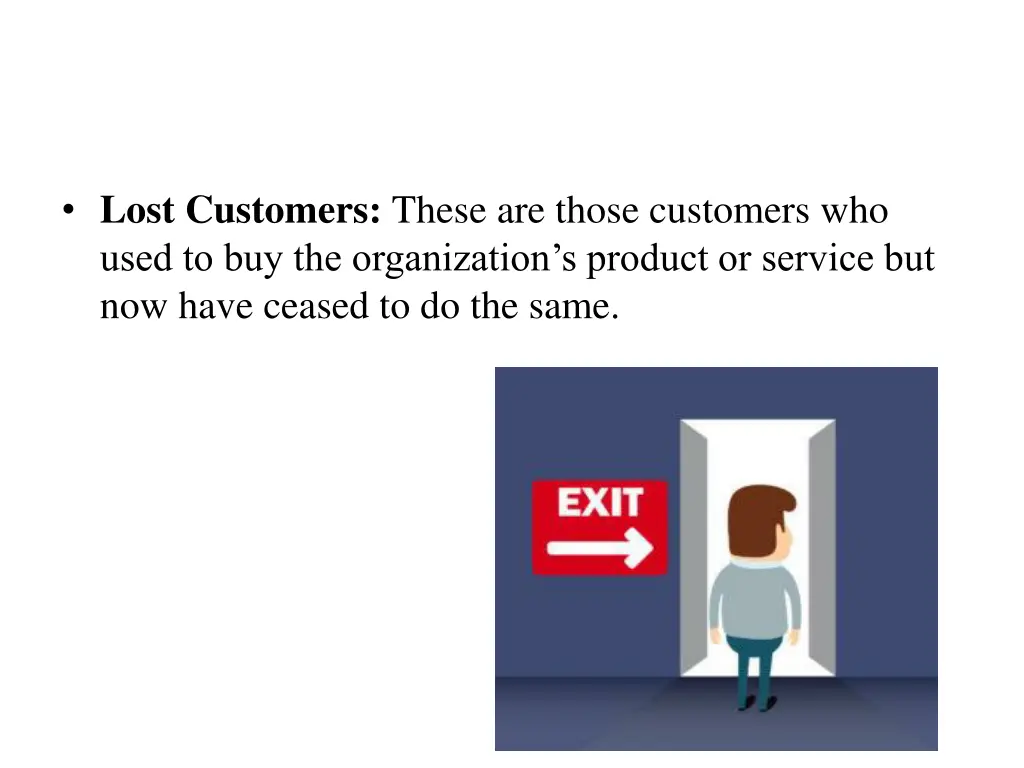 lost customers these are those customers who used