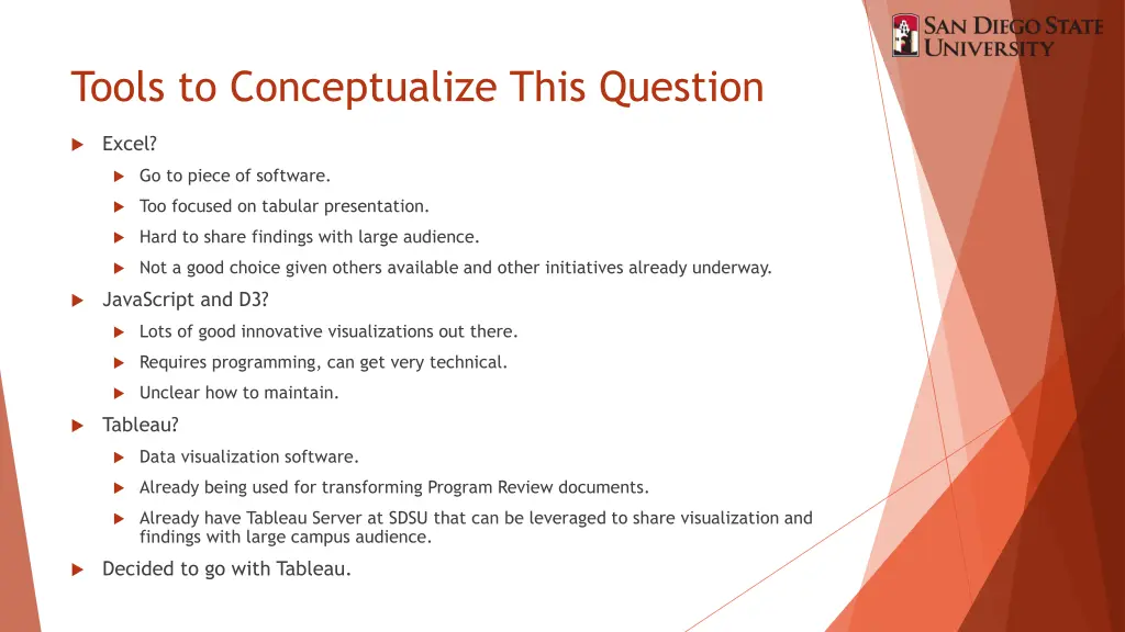 tools to conceptualize this question