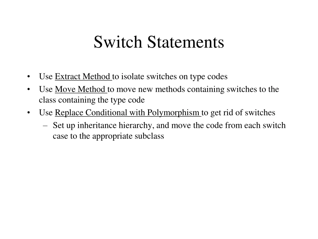 switch statements 1