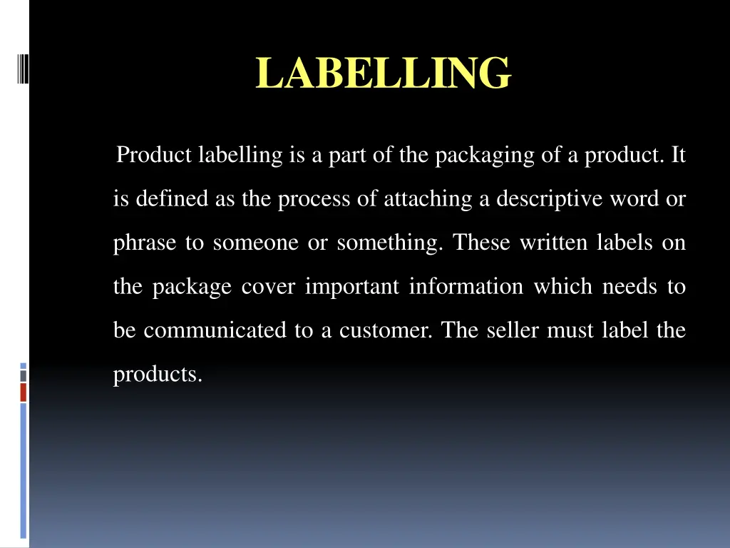 labelling