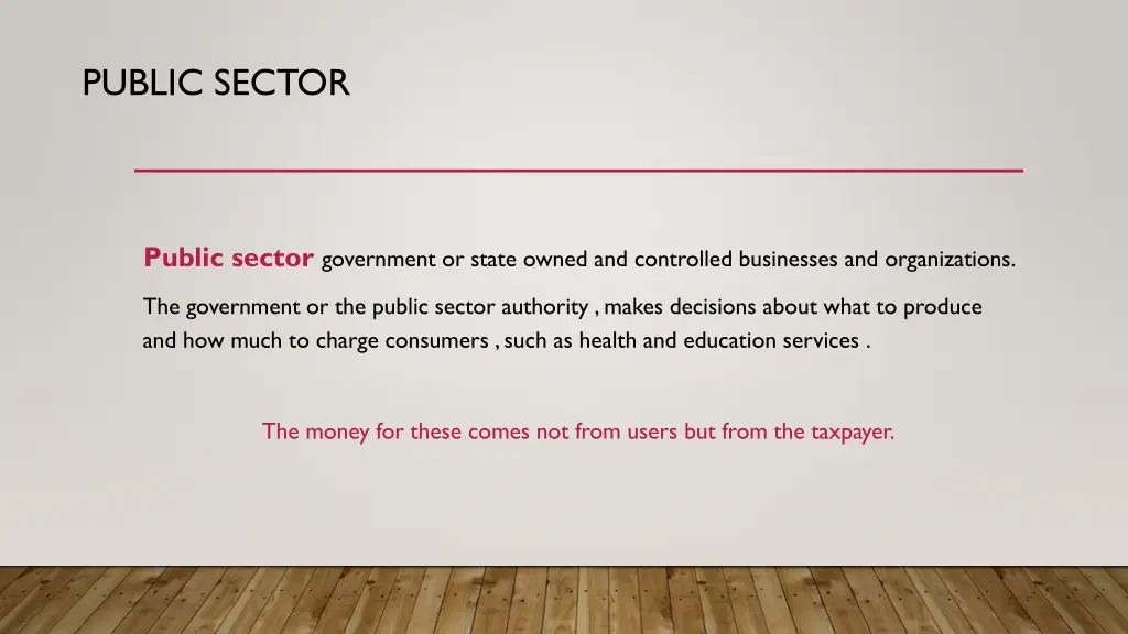 public sector