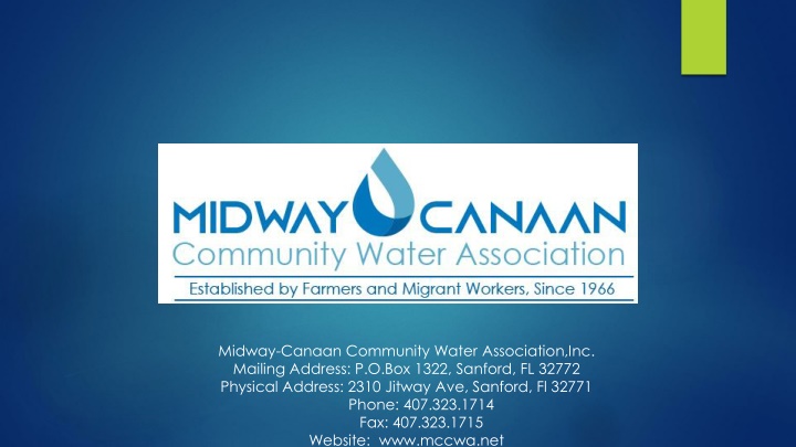 midway canaan community water association