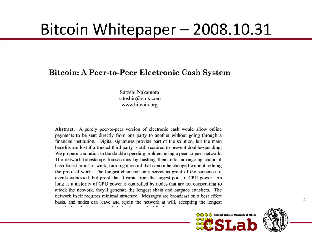 bitcoin whitepaper 2008 10 31