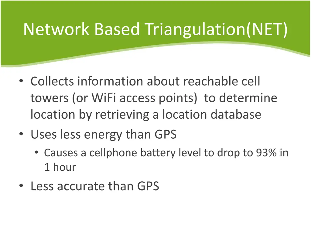 network based triangulation net