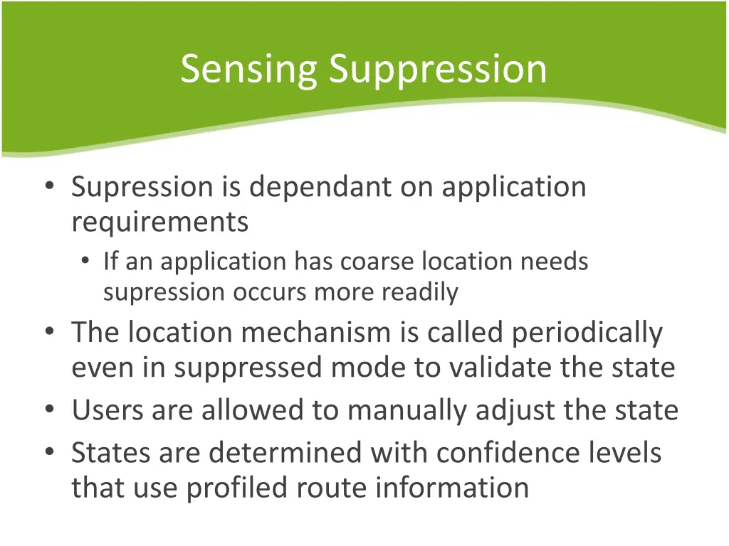 sensing suppression 1