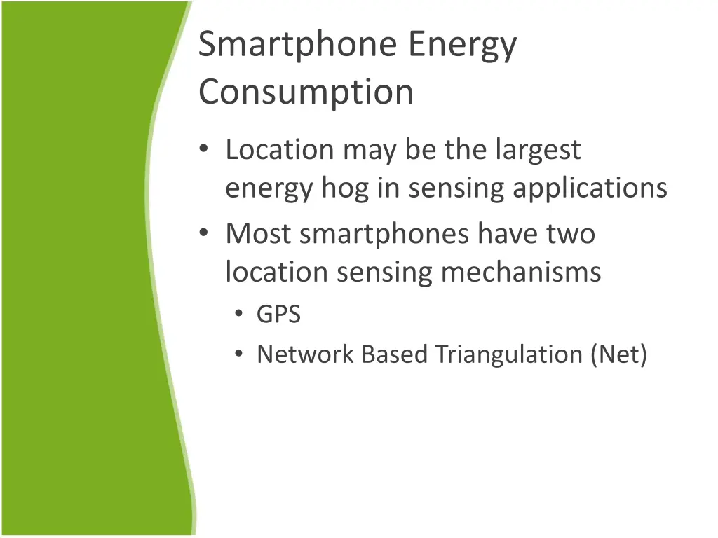 smartphone energy consumption