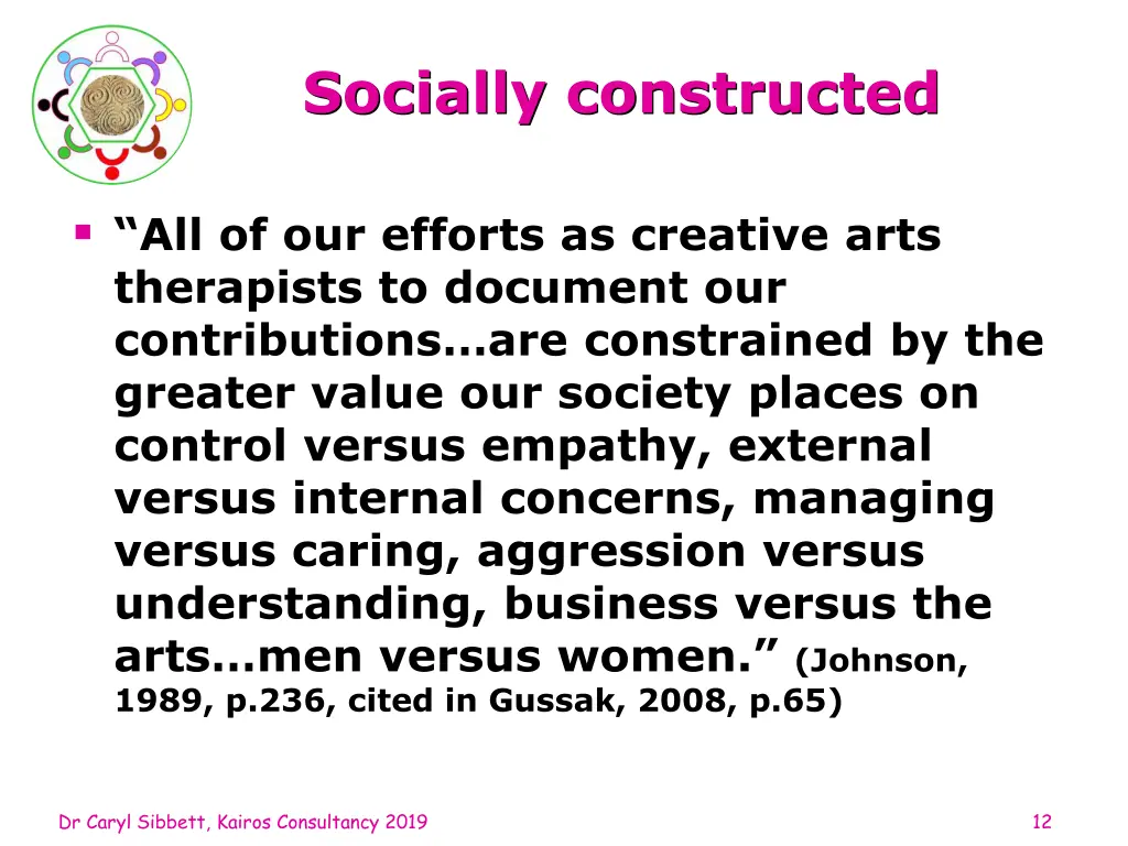 socially constructed