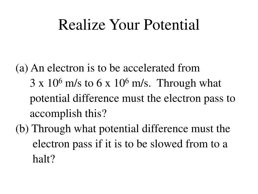 realize your potential