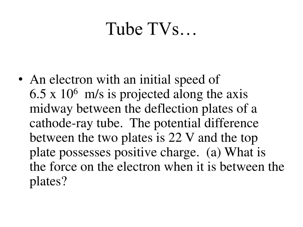 tube tvs