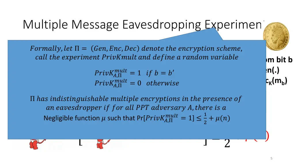 multiple message eavesdropping experiment 1