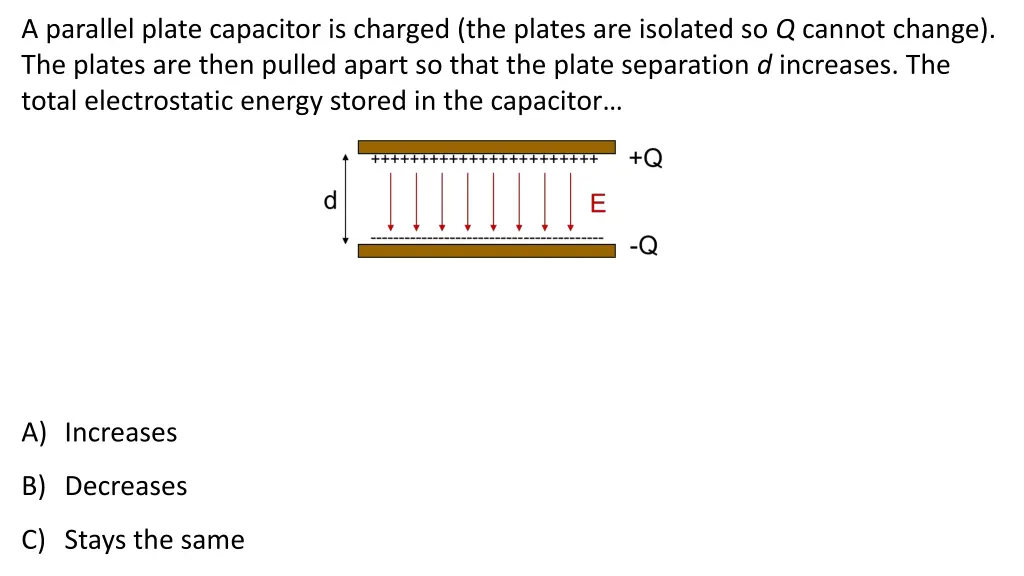 a parallel plate capacitor is charged the plates