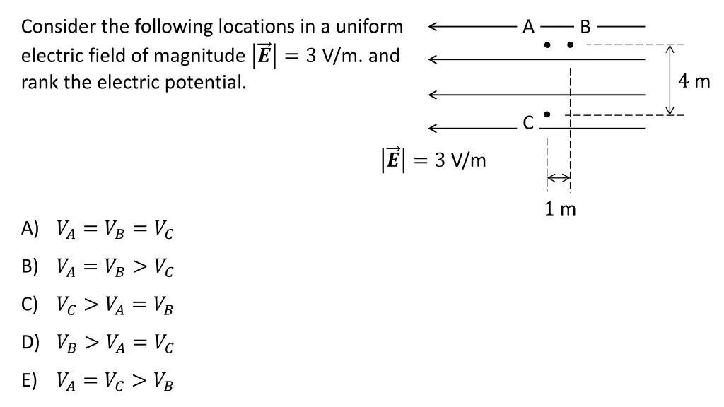 consider the following locations in a uniform