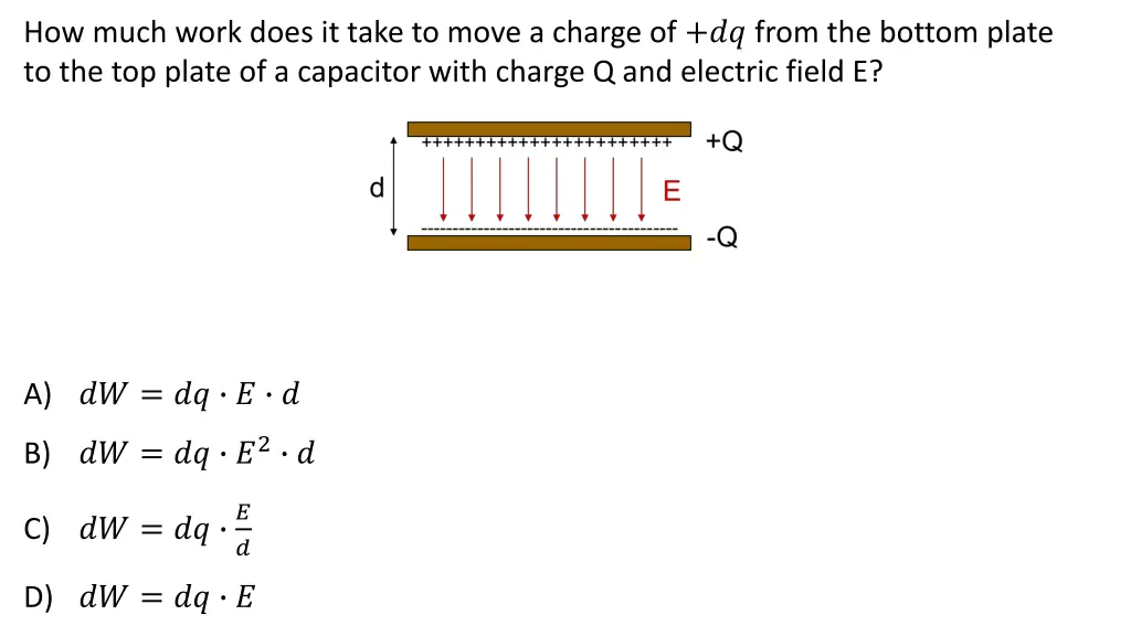 how much work does it take to move a charge