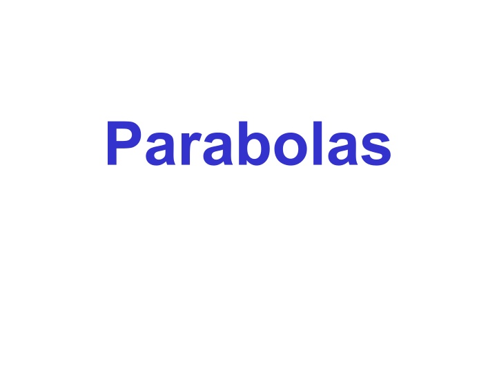 parabolas